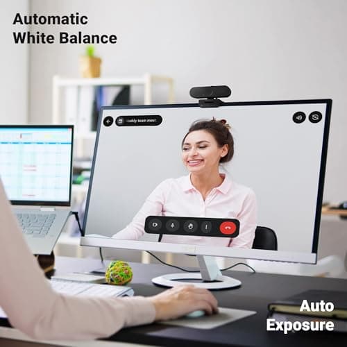 Zebronics FHD USB Webcam, 30FPS, 2P2G Lens, 2.0MP CMOS Sensor, Auto-White Balance, Auto-Exposure, Privacy Shutter, Built-in Mic, for Teams, FaceTime, PC/Laptop (Live Pro) 3