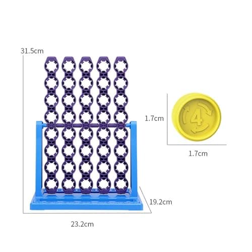 ATORSE® Line up 4 Game Table Decor Strategy Board Games for Children Girls Boys 2