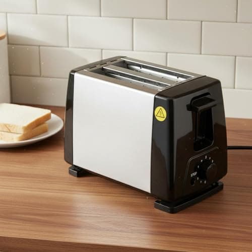 SNAPPSY Home Use 2-Slice Toaster Defrost Setting Electric Toast Creator Compact Size Pink Toaster Space-Saving Design for Breakfast, Bh-030 100V Jp 3
