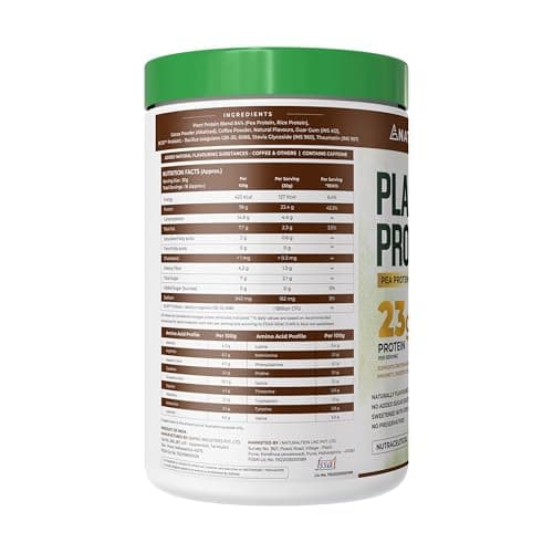 NATURALTEIN Plant Protein – 23g Clean Protein per Serving with BC30 Probiotic | Natural Coffee Flavour | Supports Strength, Energy & Gut Health | No Added Sugar | 100% Vegan, Natural & Easily Digestib 2
