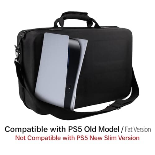OIVO INDIA Hard Shell Water-Resistant Carry-Bag Compatible for PlayStation 5 Disc/Digital Version PS5 Bag (NOT for PS5 Slim Version) 5