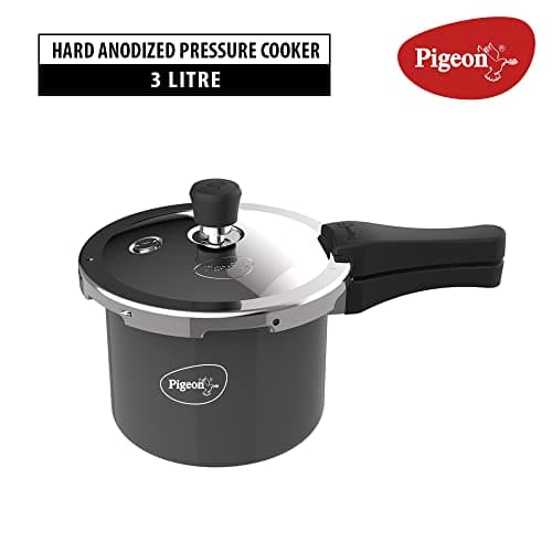 Pigeon Hard Anodised Pressure Cooker Outer Lid with Induction Base 2.5 Litre 2
