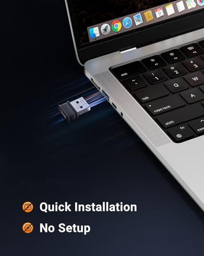 Tenda 300Mbps Wireless USB WiFi Adapter for Desktop/PC, Nano Size WiFi Dongle, Compatible with Windows 7/10/11, Soft-AP, WPA2 4