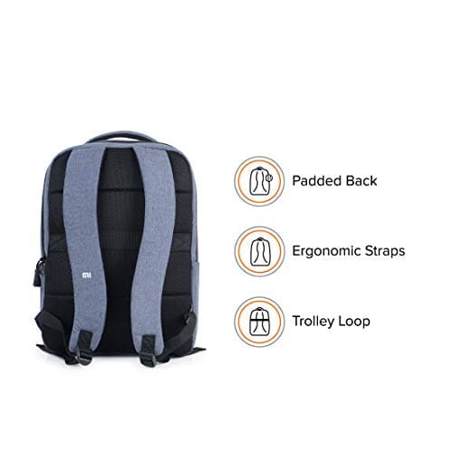 Mi Business Casual 21L Water Resistant Laptop Backpack (Blue) 3