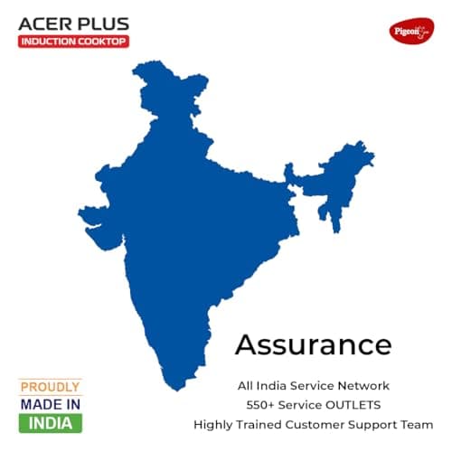 Pigeon By Stovekraft ABS Plastic Acer Plus Induction Cooktop 1800 Watts With Feather Touch Control - Black 6