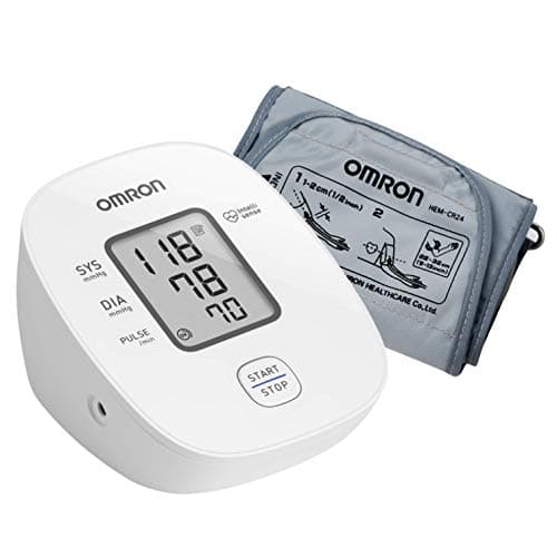 Omron HEM 7121J Fully Automatic Digital Arm Blood Pressure Monitor with Intellisense Technology & Cuff Wrapping Guide for Most Accurate Measurement (White)
