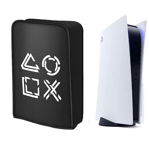 OIVO INDIA Dust Protective Cover for PS5 Console Accessories Case , Anti Scratch Waterproof Sleeve Compatible with Sony PlayStation 5 Digital & Disc Edition only (Not for PS5 Slim Version)