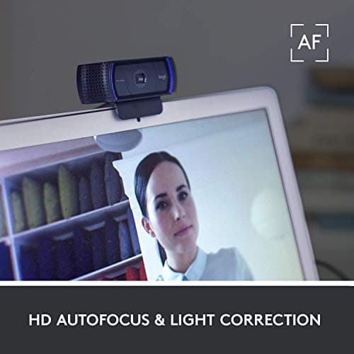 Logitech C920 HD Pro Webcam - 1080p, Optical, Full HD Streaming Camera for Widescreen Video Calling and Recording, Dual Microphones, Autofocus, Compatible with PC - Desktop Computer or Laptop - Black 3