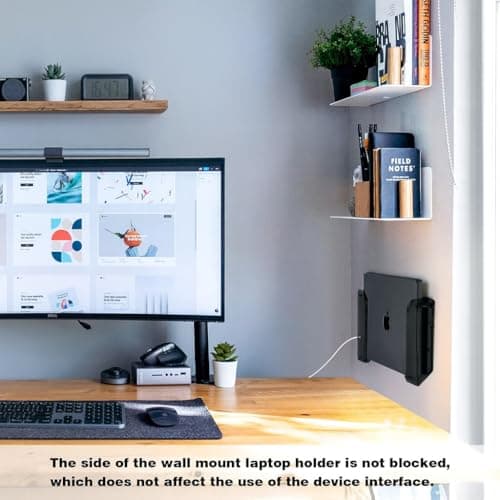 Parikshit Sublimation ayrlic Laptop MacBook Stand Hanging for Table Desk Office Wall Mount Home use for Multiple (Black) 4
