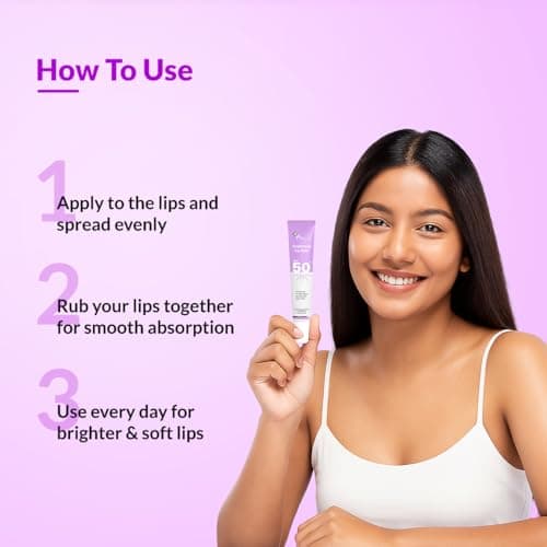 Fixderma Brightening Lip Balm With SPF 50 PA+++ for Pigmented & Dry Lips | 4% Kojic Acid, 2% Alpha Arbutin | Moisturizes, Hydrates & Brightens Pigmented Lips | For Men & Women - 15ml 5