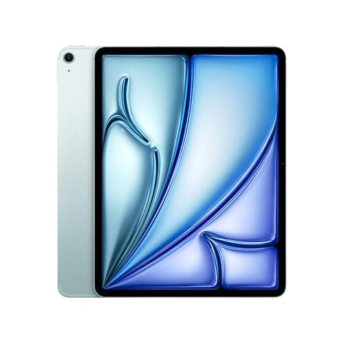 Apple iPad Air 13″ with M3 chip: Built for Apple Intelligence, Liquid Retina Display, 1TB, 12MP Front/Back Camera, Wi-Fi 6E + 5G Cellular, Touch ID, All-Day Battery Life — Blue