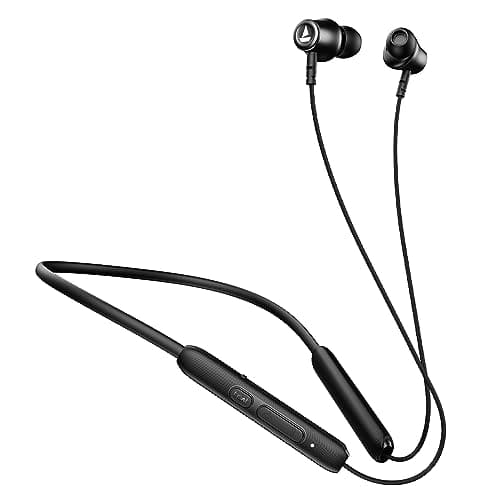 Boat Rockerz 245 v2 Pro, 30HRS Battery, ENx Tech, Fast Charge, Low Latency, Dual Pairing, Magnetic Ear Buds, IPX5, Type-C Interface, Bluetooth Neckband with Mic in Ear Earphones (Active Black)