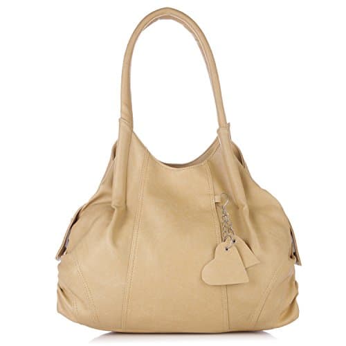 Fostelo Women's Style Diva Satchel Tote Handbag for Women | Ladies Purse | Stylish Shoulder Bag | Gift For Women | Beige 2