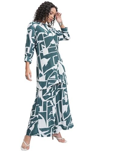 Vishudh Women's Co-ord Set | Trendy Matching Set for Casual & Chic Looks | Stylish Top & Bottom Co-ord for Women