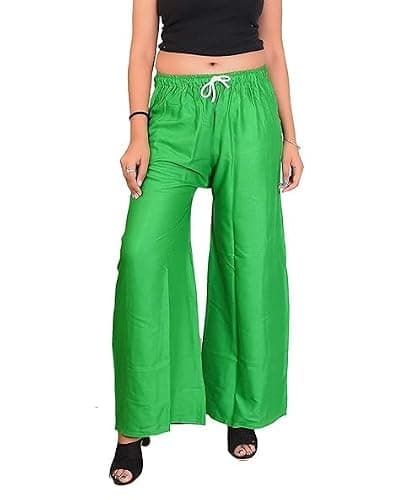 Lovely India Fashion Palazzo Sarina for Womans and Girls Green XL