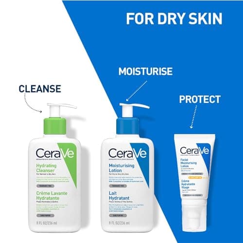 CeraVe Moisturizing Lotion For Normal to Dry Skin (236ml) - Formulated With 3 Essential Ceramides And Hyaluronic Acid | Non-Comedogenic, Oil Free And Fragrance-Free Body Lotion 6