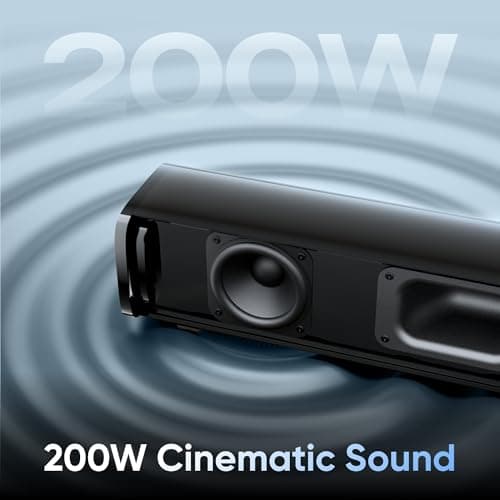 Mivi Nex 200 Soundbar [New Launch], 200 Watts, 2.1 Channel System with Sound bar and Subwoofer, Nex PowerStage Audio, Multiple Input Modes, Made in India 3