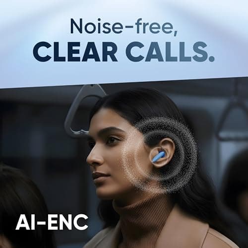 Mivi DuoPods Vibe | Dual Connectivity Ear Buds Wireless | Clear HD Calls | 5.3 Bluetooth Earphone Wireless | 13mm Drivers | 60 Hours Playtime | Made in India TWS Earbuds 4