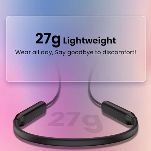 HAMMER Splendor in Ear Bluetooth Neckband with Magnetic Earbuds, Deep Bass, Built-in Mic, Upto 30 Hrs Playtime, BT 5.4, Type-C Charging Port (Black) 3