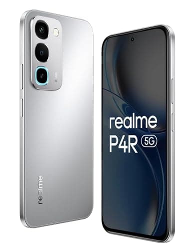 realme P4R 5G Smartphone, Silver Glare, 8000mAh Battery, 144Hz Display, 256 GB, 6 GB RAM 4