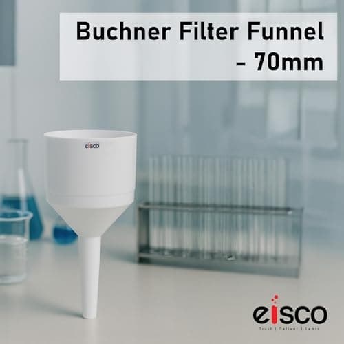 EISCO Buchner Filter Funnel 70mm – Durable Polypropylene, Autoclavable, 2-Piece Design with Perforated Plate | Vacuum Filtration for Lab, Chemistry, Microbiology, Acids, Solvents & Water Use 3