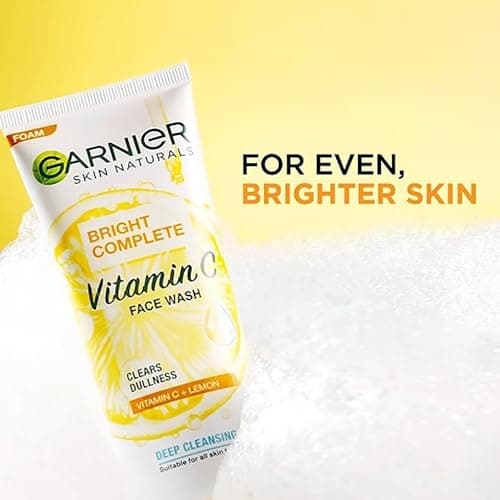 Garnier Men TurboBright Anti Pollution Brightening moisturiser, 20g + Garnier Bright Complete Vitamin C Face Wash 100g (2 ITEM IN SET) 2