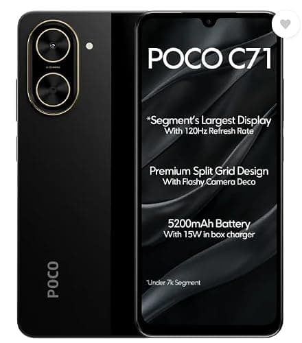 POCO C71, Power Black (6GB, 128GB) 2