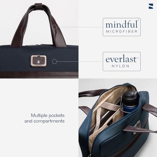 scarters Downtown Messenger | Premium 15" Laptop Bag for Men | Travel Laptop Bag with Organisation | Office Bag for Men (Navy Blue) 4