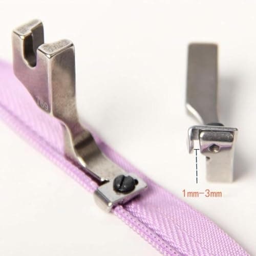 SIVANA's T69 Adjustable Invisible Zipper Foot for Sewing Machine – Heavy Duty Metal Presser Foot for Tailoring, DIY, Boutique Use – Compatible with Usha, Singer, Brother, and More 2