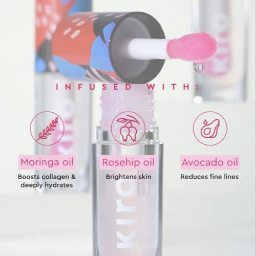 Kiro PH-Play Color Changing Lip & Cheek Oil - Pink Funfetti, 5.5ml | Hydrating, Skin Brightening, Reduce Fine Lines | Non-Sticky, Non Greasy | Skin Care Infused with Moringa, Rosehip & Avocado Oils 5
