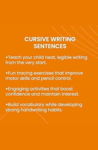 Cursive Writing Sentences: Handwriting Workbook with Cursive Sentences | Improve Writing Skills for Ages 3–7 5