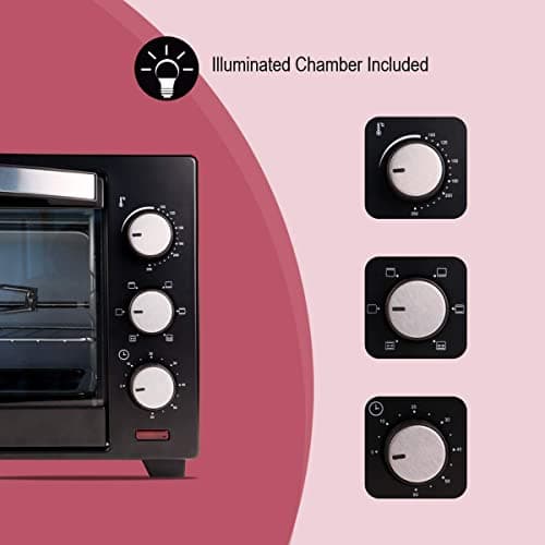 iBELL Ibleo25Lgnew 25 Liters Electric Oven Toaster Grill Otg With Rotisserie, Black, 1600 Watts 3