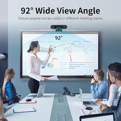 TOALLIN 2K QHD Webcam for Windows Hello Face Login, IR Facial Recognition Camera, USB Webcam with Microphone, 92° Wide Angle View, Computer Web Camera for Video Calls 4