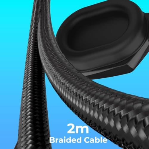 SYSTEM TECH Wired Gaming Headset with Mic, RGB LED Light, 40mm Drivers, Noise Isolation Over-Ear Headphones, Adjustable Headband, 3.5mm Jack for PC, Laptop & Mobile (Black) 5