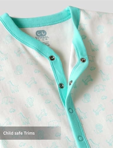 Amazon Brand Symbol Unisex 100% Cotton Half Sleeve Regular Fit Romper (Pack of 3) (SK-BRO-SS26-2003 (0-18M)_WAWPAS_3-6 M) 4