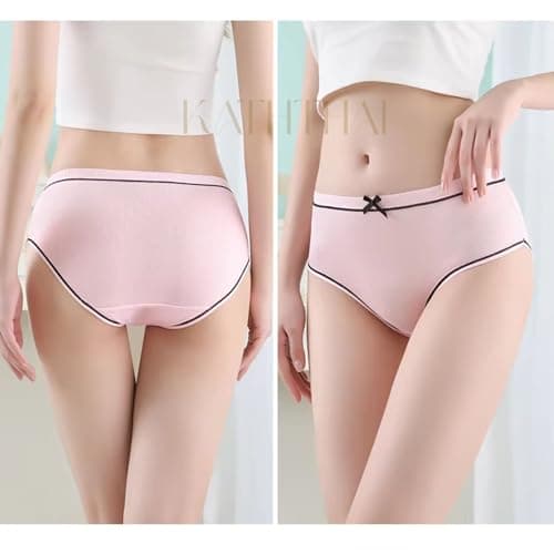 Anti Bacterial Super Combed Cotton Panty for Women Hipster, Moisture Wicking Soft & Breathable Underwear Panties (Free Size)(Waist:26 to 34Inch) (in, Alpha, L, Regular, 6, Multicolor) 3