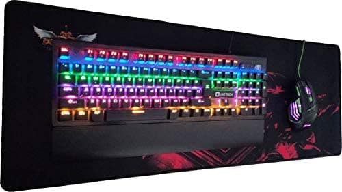 Sii League of Legends RED Large XXL Gaming Mouse Pad with Nonslip Base Waterproof & Foldable Mat for Desktop Laptop Keyboard Consoles (80 x 30 cm) Mousepad (Black) 2