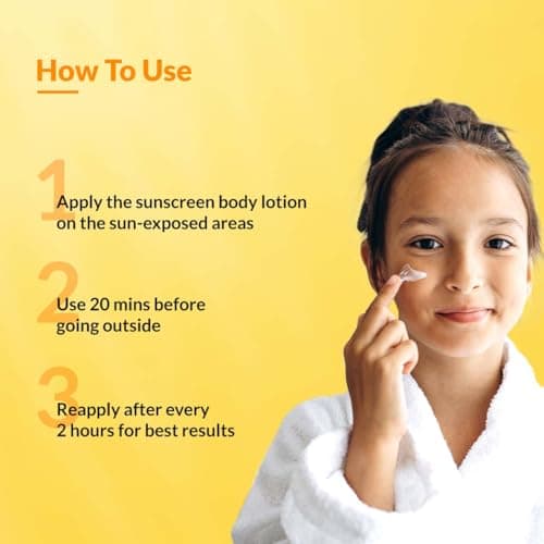 Fixderma Shadow Sunscreen SPF 30+ Lotion for Kids PA+++ | Sensitive Skin, Body & Face | Broad Spectrum Sunscreen for UVA & UVB Protection,Non Greasy & Water Resistant - 75gm 5
