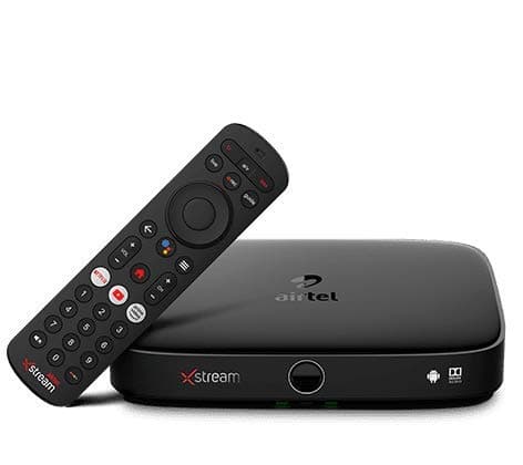 Airtel Xstream Box | Android TV Box | 1 Month Hindi Entertainment SD Pack | Free Installation