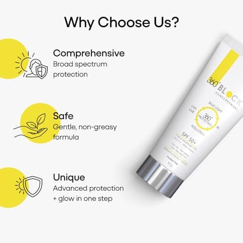 360 Block Sunscreen Gel SPF 50+ : 50 GM : Pack of 1 3