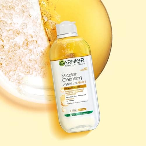 Garnier Skin Naturals, Cleansing Water for Waterproof Makeup, Nourishing Formula, Micellar Oil-Infused Cleansing Water, 125ml 2