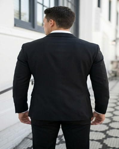 MAYKR Men's Formal Blazer,Professional Jacket,Premium Business Formal Suit,Black Blazer for Men 2