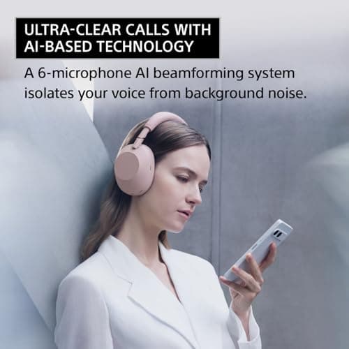 Sony WH-1000XM6 The Best Wireless Noise Canceling Headphones, HD NC Processor QN3, 12 Microphones, Adaptive NC Optimizer, Mastered by Engineers, Studio-Quality- Black 6