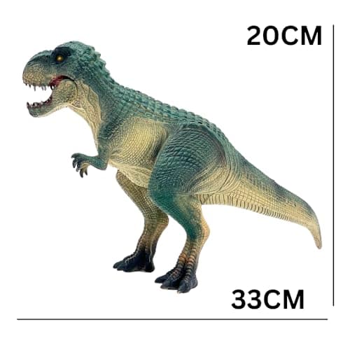 FUNFOB Dinosaur Figure Jumbo Length-33cm Dinosaur Toy Action Figure Educational Wild Animal Toys for Boys & Girls | Vastatosaurus Rex Jumbo Green 5