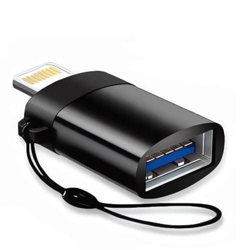 JGD Lightning Male to 3.0 USB A Female OTG Adapter Compatible with iPad, iPhone 14, iPhone 13 and Other Series - (Multicolor)