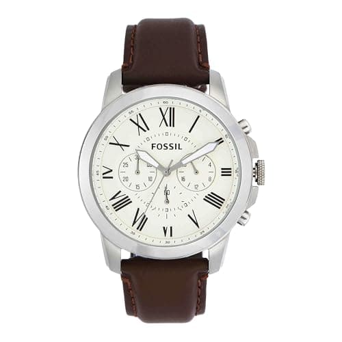Fossil Grant Chronograph Beige Dial Men's Watch - FS4735