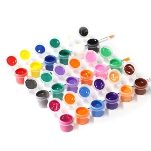 30-Pack 3ml Refillable Mini Paint Pots with Lids | Clear Plastic Empty Watercolor Containers | Small Artist Paint Jars, Storage Pods & Color Mixing Palette Strips for Acrylic, Gouache & Travel Art 4