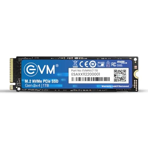 EVM 1TB M.2 NVMe SSD 2280 | PCIe Gen3x4 Internal SSD | 3500MB/s Read | 2800MB/s Write | 3D NAND Flash | Ultra Fast Storage | High Performance | for Laptop & Desktop | 5 Year Warranty(EVMNV/1TB)