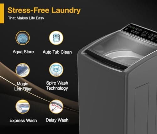 Whirlpool 8 kg Magic Clean 5 Star Fully Automatic Top Load Washing Machine Grey (MAGIC CLEAN ELT 8.0 GREY 10YMW, Hard Water Wash) 4