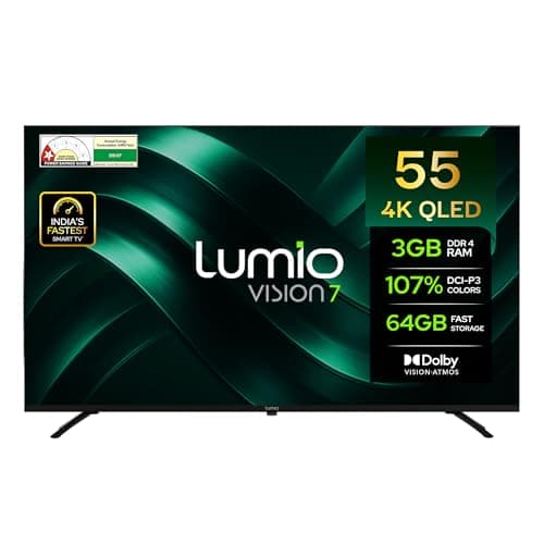 Lumio Vision 7 2026 139 cm (55 inches) 4K Ultra-HD Smart QLED Google TV FTW3-ADSJ